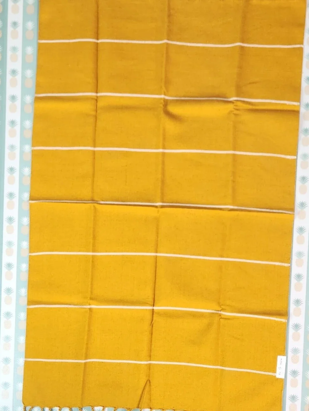 Fair + Simple Oversized Woven Hand Towel in Mustard
